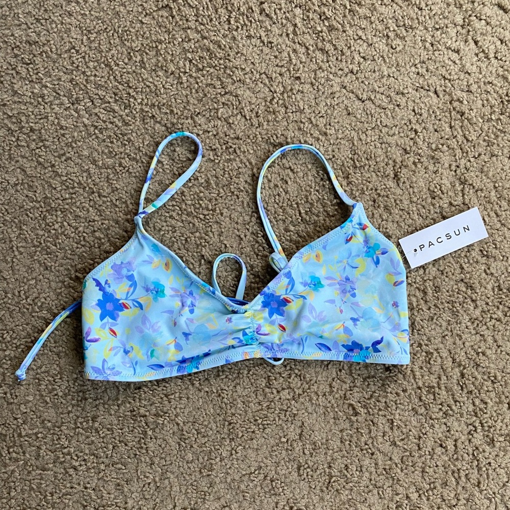 Pac sun Floral Bikini Top